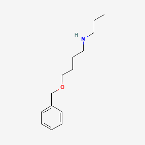 molecular formula C14H23NO B8272932 N-[4-(benzyloxy)butyl]-N-propylamine 