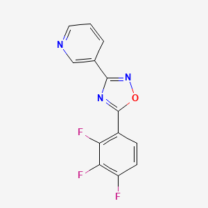 molecular formula C13H6F3N3O B8273299 5-(2,3,4-Trifluorophenyl)-3-(pyridin-3-yl)-1,2,4-oxadiazole 