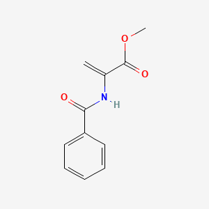 molecular formula C11H11NO3 B8273829 Methyl 2-(benzoylamino)acrylate 