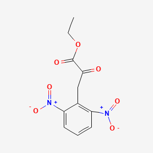 molecular formula C11H10N2O7 B8273935 Ethyl 3-(2,6-dinitrophenyl)-2-oxopropanoate 