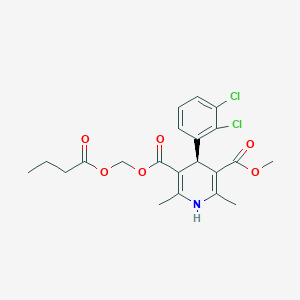 molecular formula C21H23Cl2NO6 B8274023 (+)-S-Clevidipine CAS No. 167356-39-0