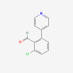 2-Chloro-6-(pyridin-4-yl)benzaldehyde