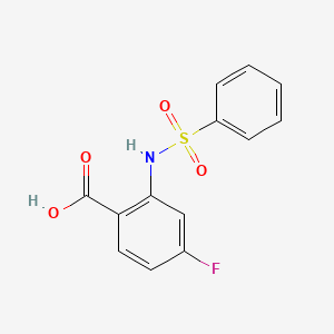 4-fluoro-N-(phenylsulphonyl)anthranilic acid