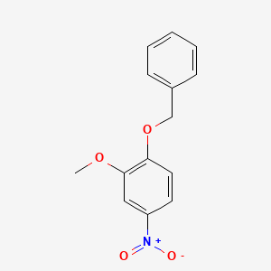 molecular formula C14H13NO4 B8274330 1-(Benzyloxy)-2-methoxy-4-nitrobenzene 