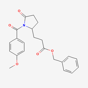 Benzyl 3-[1-(4-methoxybenzoyl)-5-oxo-2-pyrrolidinyl]propanoate