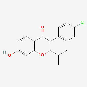 3-(4-Chlorophenyl)-7-hydroxy-2-isopropyl-chromen-4-one