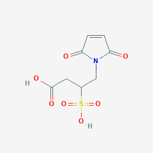 molecular formula C8H9NO7S B8274434 4-(2,5-dioxo-2,5-dihydro-1H-pyrrol-1-yl)-3-sulfobutanoic acid 
