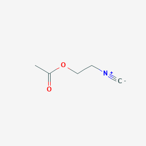 molecular formula C5H7NO2 B8274650 Isocyanoethyl acetate 