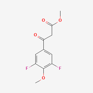 molecular formula C11H10F2O4 B8274792 Methyl(3,5-difluoro-4-methoxybenzoyl)acetate 
