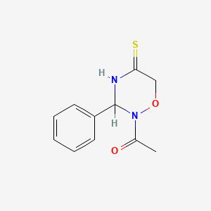 2-Acetyl-3-phenyl-tetrahydro-1,2,4-oxadiazine-5-thion