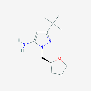 3-tert-butyl-1-[(2S)-tetrahydrofuran-2-ylmethyl]-1H-pyrazol-5-amine