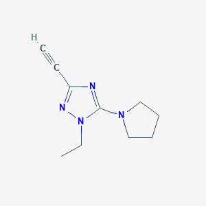 1-ethyl-3-ethynyl-5-pyrrolidin-1-yl-1H-[1,2,4]triazole