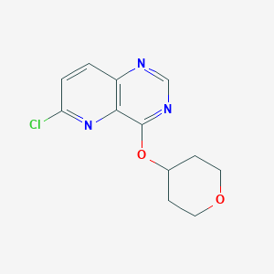 6-chloro-4-(tetrahydro-2H-pyran-4-yloxy)pyrido[3,2-d]pyrimidine