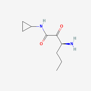 (3S)-3-amino-N-cyclopropyl-2-oxohexanamide