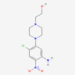 4-Chloro-2-nitro-5-[4-(2-hydroxyethyl)piperazin-1-yl]aniline