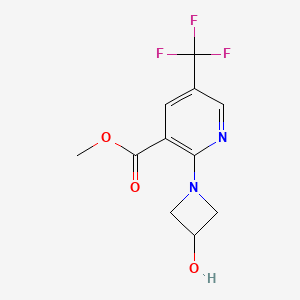 Methyl 2-(3-hydroxyazetidin-1-yl)-5-(trifluoromethyl)nicotinate