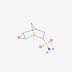 molecular formula C7H11NO3S B8275534 5,6-Epoxy-2-norbornanesulfonamide 
