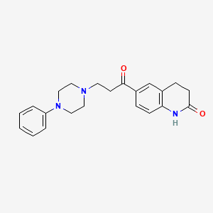 2(1H)-Quinolinone, 3,4-dihydro-6-(1-oxo-3-(4-phenyl-1-piperazinyl)propyl)-