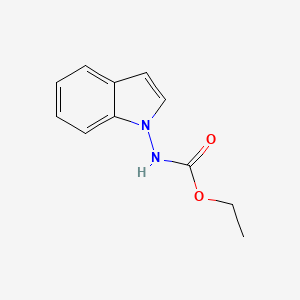 molecular formula C11H12N2O2 B8275579 N-(1H-indol-1-yl) carbamic acid ethyl ester 