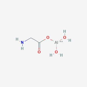 molecular formula C2H6AlNO4 B082756 Dihydroxyaluminum aminoacetate CAS No. 13682-92-3