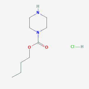 molecular formula C9H19ClN2O2 B8275665 Piperazine-1-carboxylic acid butyl ester hydrochloride 