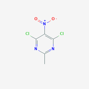 molecular formula C5H3Cl2N3O2 B082758 4,6-Dichloro-2-methyl-5-nitropyrimidine CAS No. 13162-43-1