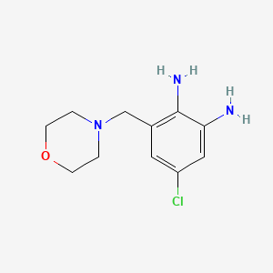 5-Chloro-3-(morpholin-4-ylmethyl)benzene-1,2-diamine