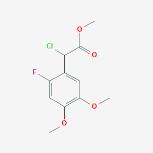 Methyl 2-chloro-2-(2-fluoro-4,5-dimethoxyphenyl)acetate