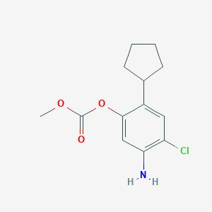 5-Amino-4-chloro-2-cyclopentylphenyl methyl carbonate