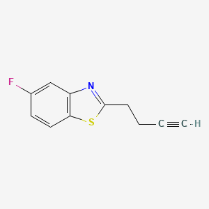 molecular formula C11H8FNS B8276059 2-But-3-ynyl-5-fluoro-benzo[d]thiazole 