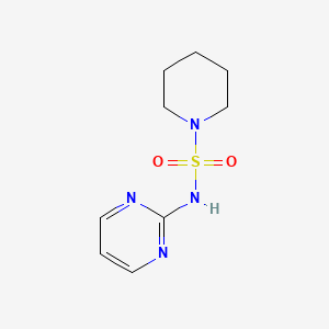 molecular formula C9H14N4O2S B8276073 N-pyrimidinyl piperidine sulfonamide 