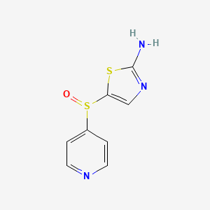 2-Amino-5-(4-pyridylsulfinyl)thiazole