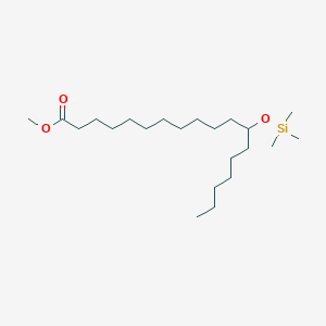 molecular formula C22H46O3Si B082764 Methyl 12-trimethylsilyloxyoctadecanoate CAS No. 15075-70-4
