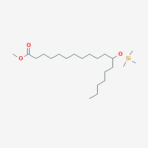 molecular formula C22H46O3Si B082764 Octadecanoic acid, 12-[(trimethylsilyl)oxy]-, methyl ester CAS No. 15075-70-4