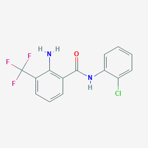 2-Amino-N-(2-chlorophenyl)-3-trifluoromethylbenzamide