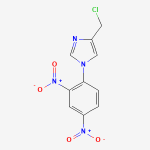 molecular formula C10H7ClN4O4 B8276449 1-(2,4-Dinitrophenyl)-4-(chloromethyl)imidazole 
