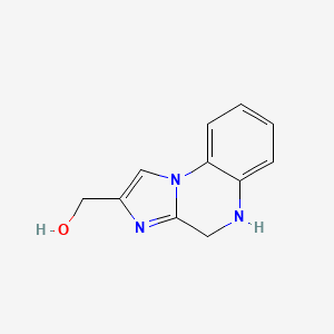 molecular formula C11H11N3O B8276467 4,5-Dihydro-imidazo-[1,2-a]-quinoxaline-2-methanol 
