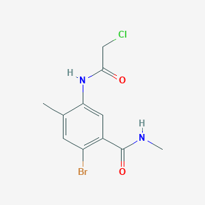 2-bromo-5-(2-chloroacetamido)-N-methyl-4-methylbenzamide