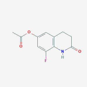 8-Fluoro-2-oxo-1,2,3,4-tetrahydroquinolin-6-yl acetate