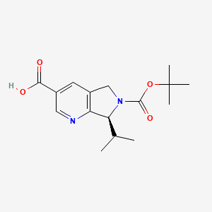 (S)-6-(tert-Butoxycarbonyl)-7-isopropyl-6,7-dihydro-5H-pyrrolo[3,4-b]pyridine-3-carboxylic acid