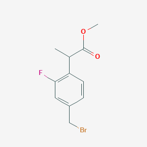 Methyl 2-[4-(bromomethyl)-2-fluorophenyl]-propionate