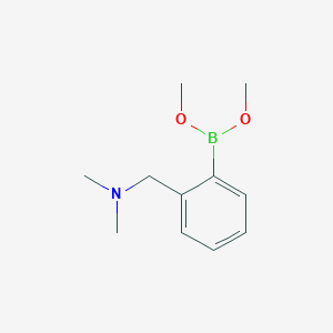molecular formula C11H18BNO2 B8276799 Dimethyl 2-(dimethylaminomethyl)benzeneboronate 