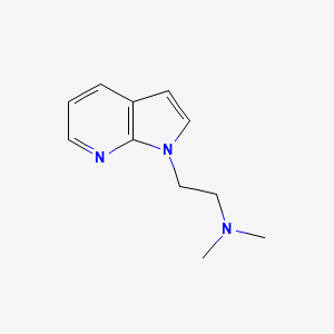 molecular formula C11H15N3 B8276803 N,N-dimethyl-N-[2-(1H-pyrrolo[2,3-b]pyridin-1-yl)ethyl]amine 