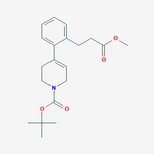 tert-butyl 4-(2-(3-methoxy-3-oxopropyl)phenyl)-5,6-dihydropyridine-1(2H)-carboxylate