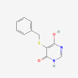 molecular formula C11H10N2O2S B8276852 4,6-Dihydroxy-5-benzylthiopyrimidine 