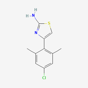 molecular formula C11H11ClN2S B8276853 4-(4-Chloro-2,6-dimethylphenyl)thiazol-2-amine 