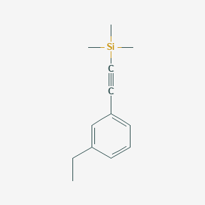 molecular formula C13H18Si B8276873 ((3-Ethylphenyl)ethynyl)trimethylsilane 