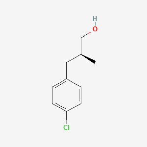 molecular formula C10H13ClO B8276895 (2S)-3-(4-chlorophenyl)-2-methylpropan-1-ol 