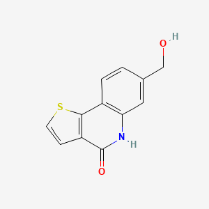 molecular formula C12H9NO2S B8276899 7-(hydroxymethyl)thieno[3,2-c]quinolin-4(5H)-one 