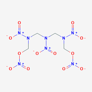 molecular formula C6H8N8O10 B082769 [Nitro-[[nitro-[[nitro(nitrooxymethyl)amino]methyl]amino]methyl]amino]methyl nitrate CAS No. 14173-61-6